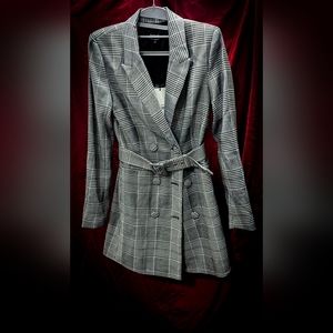 NWT BARDOT MONOCHROME CHECKED JACKET | SIZE SMALL/6